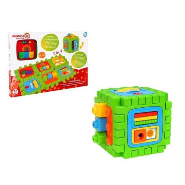 Jucarie educationala Cub cu sortator Globo Vitamina G si alte activitati interactive - SOLGL05223