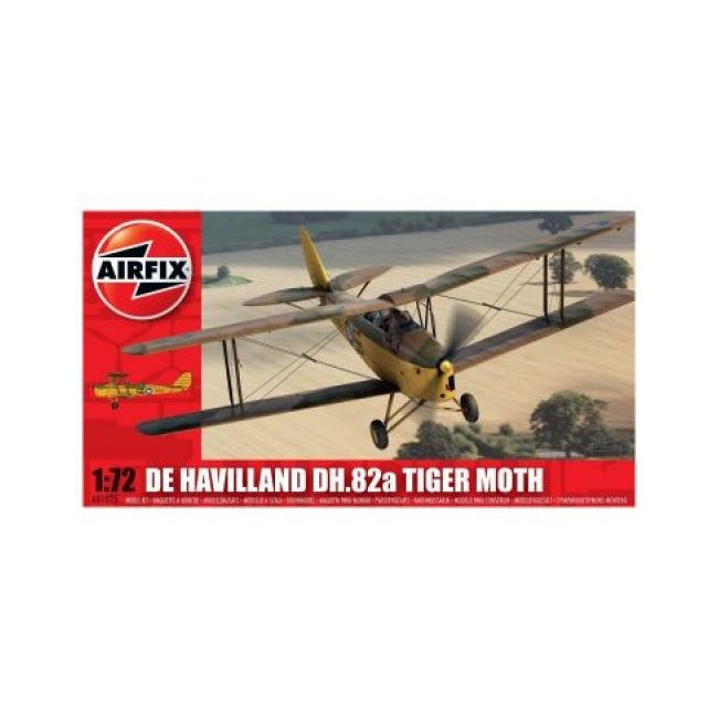 Kit aeromodele Airfix 01025 Avion De Havilland DH.82a Tiger Moth Scara 1:72 - SOLAF01025