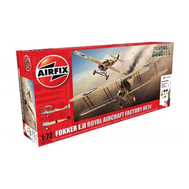 Kit constructie Airfix set Fokker E.II/BE2C Dogfight - SOLAF50177