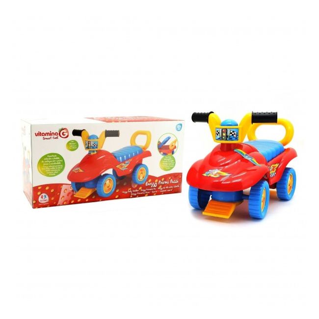 Masinuta pentru copii de impins Globo Vitamina G interactiva Buggy multicolora cu portbagaj - SOLGL05114