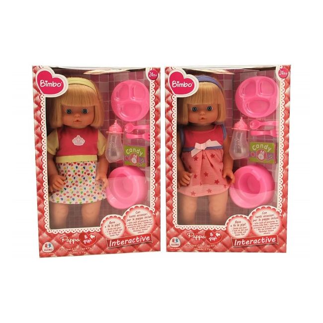 Papusa cu accesorii de hranire si olita Globo Bimbo - SOLGL37901