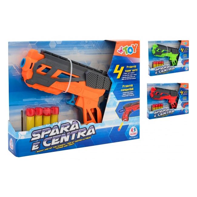 Pistol cu gloante moi si pentru copii Globo Wtoy - SOLGL38395