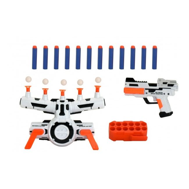Pistol Globo cu tinte mobile in aer 10 bile si 12 gloante moi - SOLGL38945