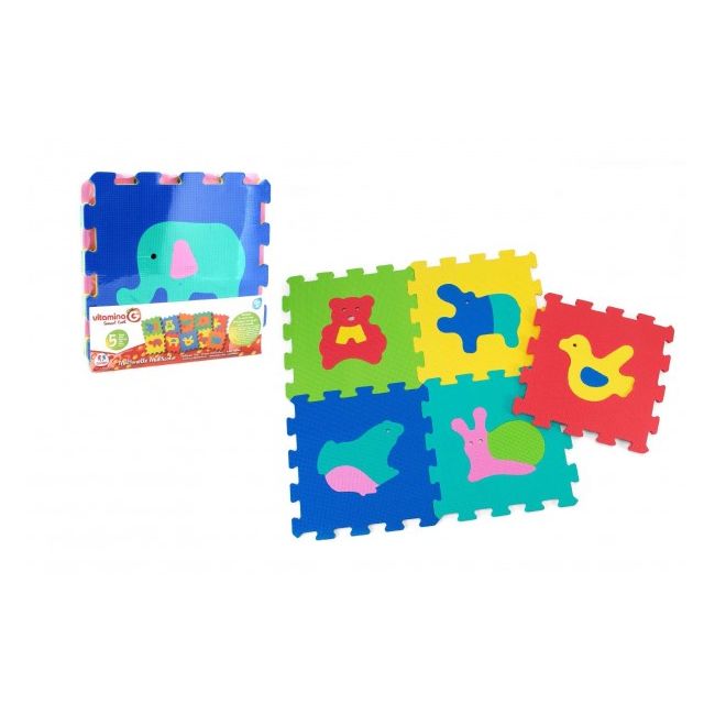 Puzzle burete pentru copii Globo Vitamina G Animale 5 bucati - SOLGL05049