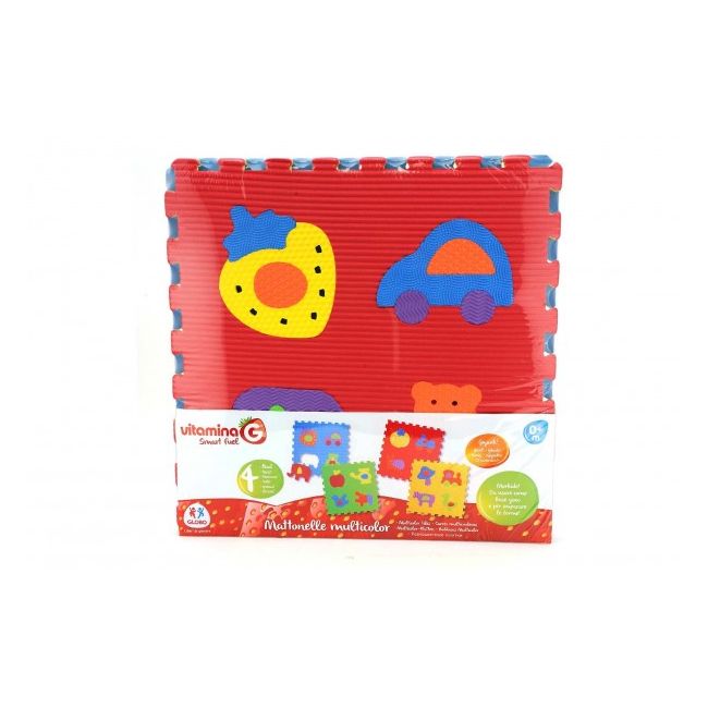 Puzzle burete pentru copii Globo Vitamina G Animale si alte figurine 4 bucati - SOLGL05060