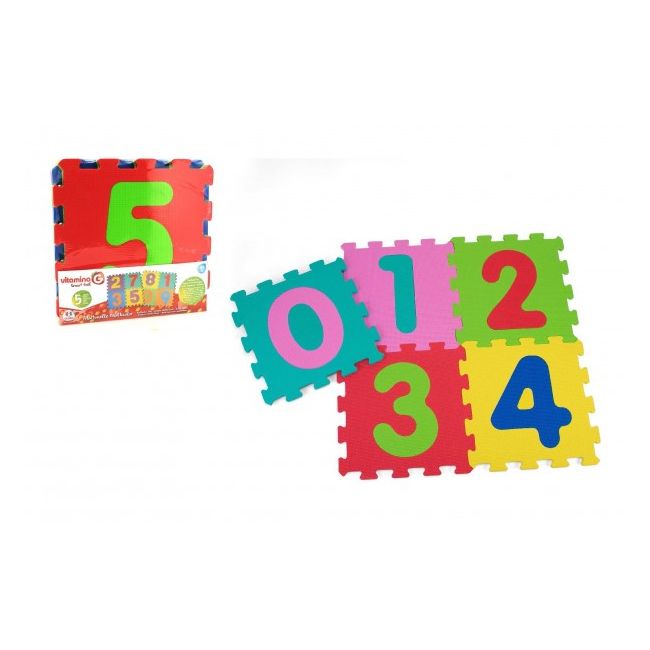Puzzle burete pentru copii Globo Vitamina G Cifre 5 bucati - SOLGL05065