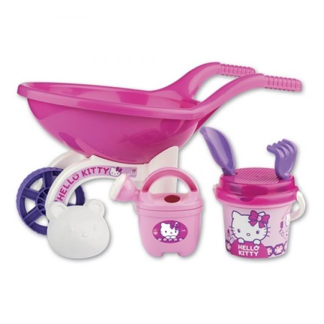 Roaba din plastic pentru copii Androni Hello Kitty cu galetusa stropitoare - SOLAG6323-0HKM