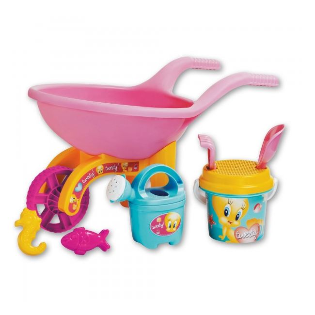 Roaba Tweety Androni pentru copii cu galetusa stropitoare si alte accesorii plaja - SOLAG6323-00TW