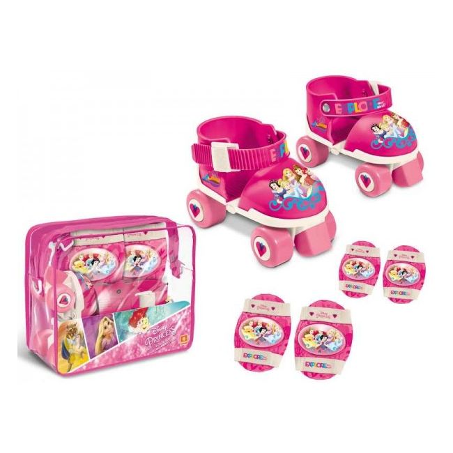 Role copii Mondo ajustabile Princess 4 roti cu protectii - SOLMON18488