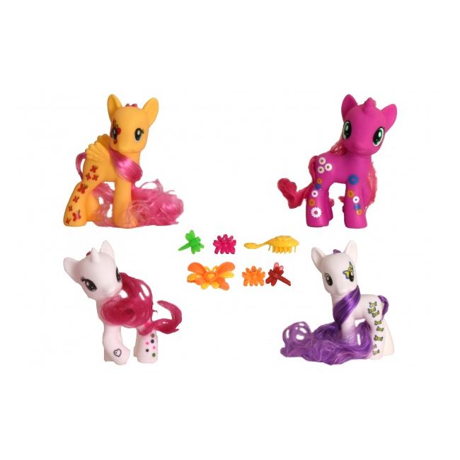 Set 4 ponei Globo cu perie si accesorii  - SOLGL38942