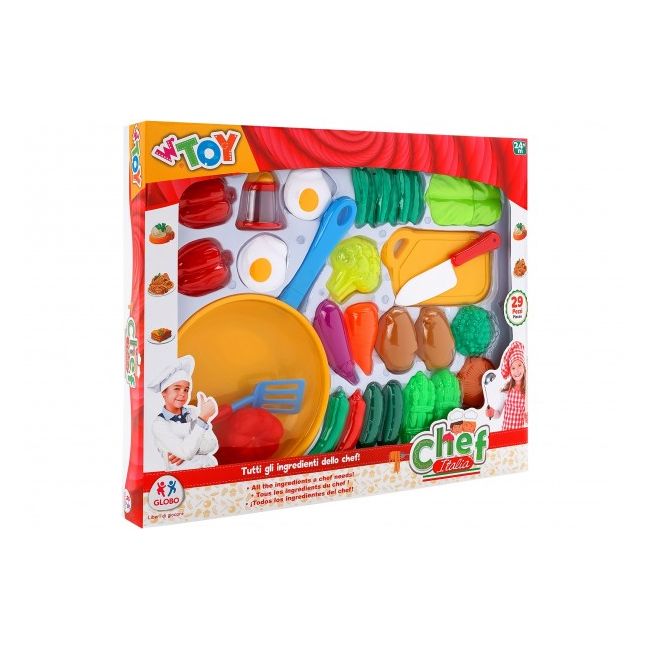 Set alimente Globo cu tigaie tocator si accesorii 29 piese - SOLGL39047