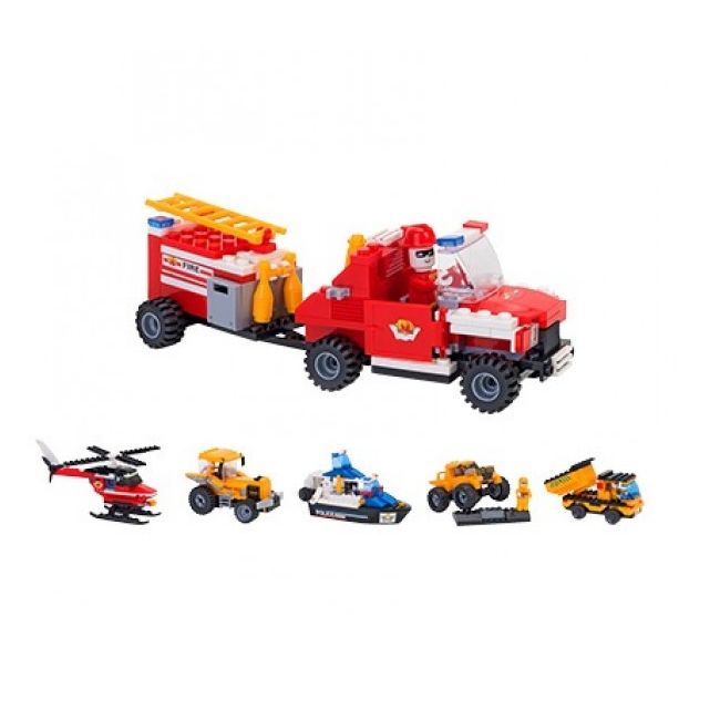 Set Constructie 2 Vehicule pentru Copii GLOBO CUBIX  - SOLGL37690
