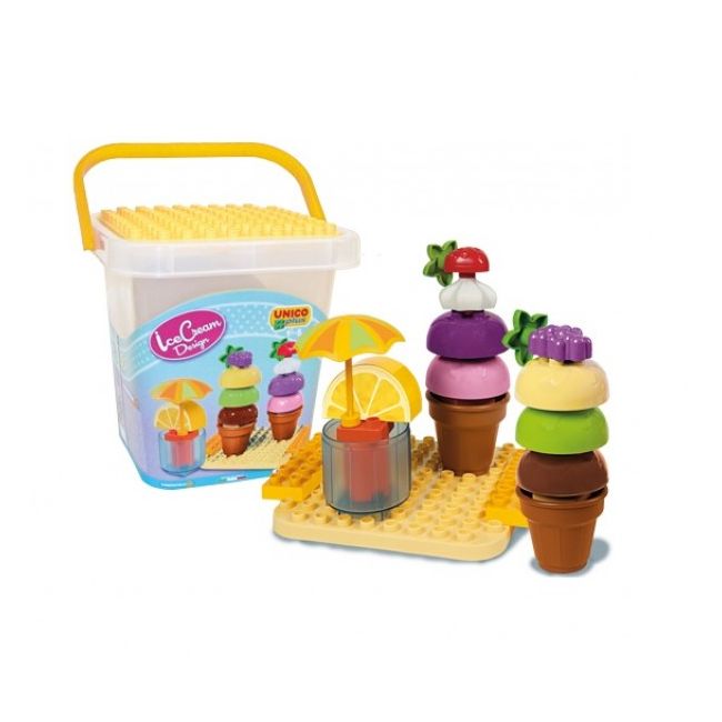 Set constructie cuburi Unico Galetusa Cocktail si Inghetata 25 piese - SOLUN8614-00CC