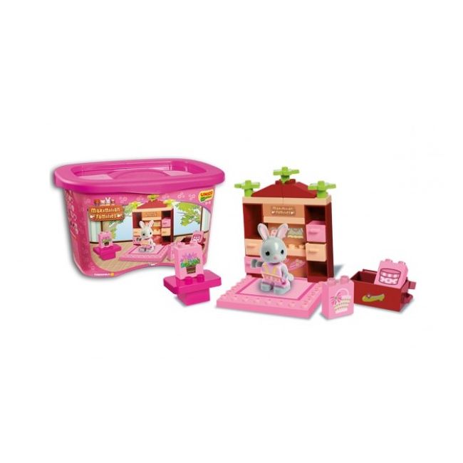 Set constructie cuburi Unico Maximilian Families Galetusa Micul Magazin 40 piese - SOLUN8938-0MAX