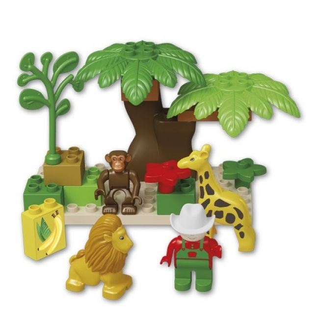 Set constructie cuburi Unico Safari mici 18 piese - SOLUN8561