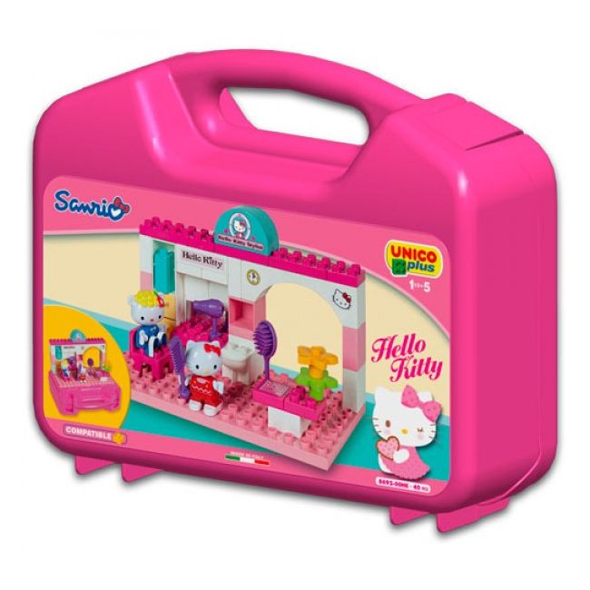 Set constructie Unico Hello Kitty 40 piese - SOLUN8692-00HK