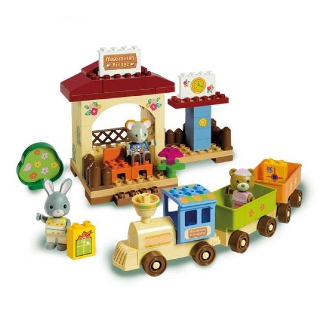 Set constructie Unico Maximilian Families Trenulet 68 piese - SOLUN8925