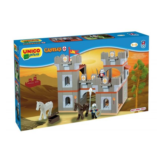 Set constructie Unico Plus Castel medieval 168 piese - SOLUN8571