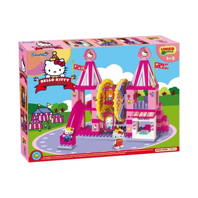 Set cuburi constructie Carusel Hello Kitty Unico - SOLUN8686
