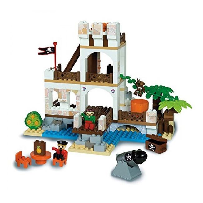 Set cuburi constructie Insula cu Pirati Unico - SOLUN8532