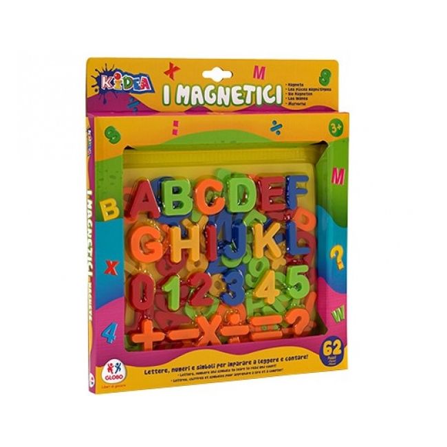 Set litere si cifre magnetice 67 piese - SOLGL37564