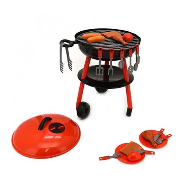 Set pentru copii Gratar BBQ cu 30 de accesorii GLOBO WTOY  - SOLGL07288