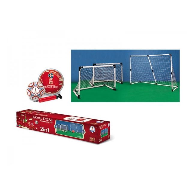 Set porti de fotbal 2 in 1 pentru copii - SOLMON28405