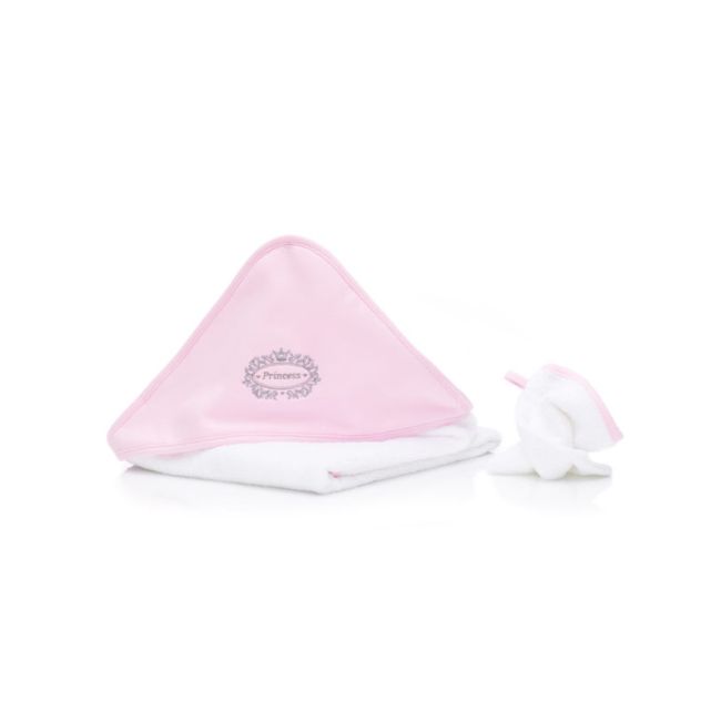 Prosop brodat cu manusa bebelus Princess pink Fillikid KRS1030-012
