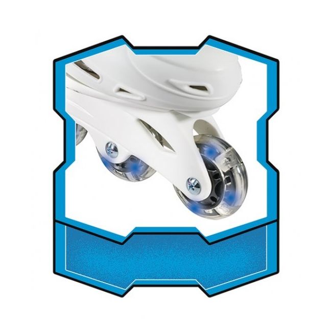 Role copii 4 roti in linie Star Wars reglabile marimi 37-40 cu lumina roti - SOLMON28169