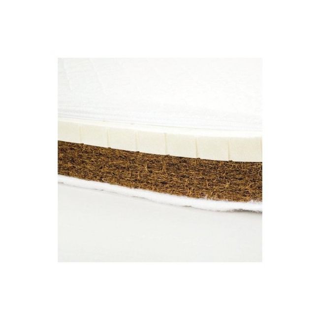 Saltea pentru copii, Cocos Latex cu husa detasabila Bumbac, 127x63x11 cm - PJBsalteakids_02