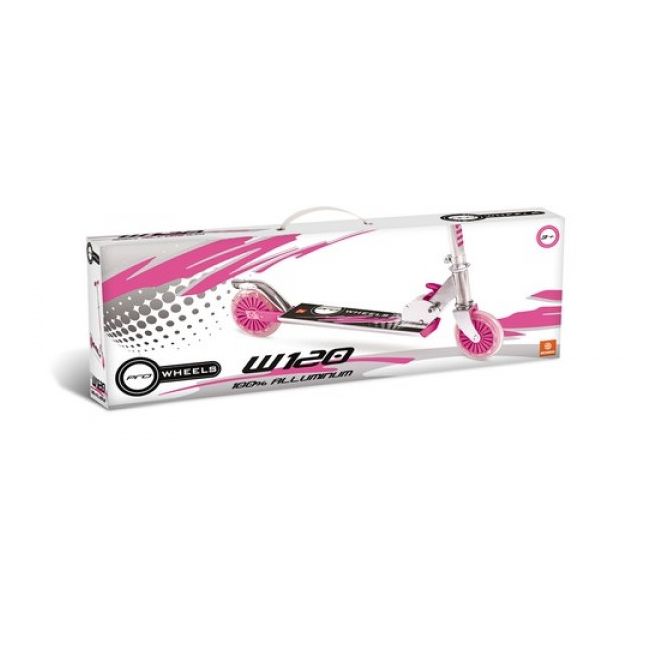 Trotineta copii 2 roti pentru fete roz din aluminiu - SOLMON28060