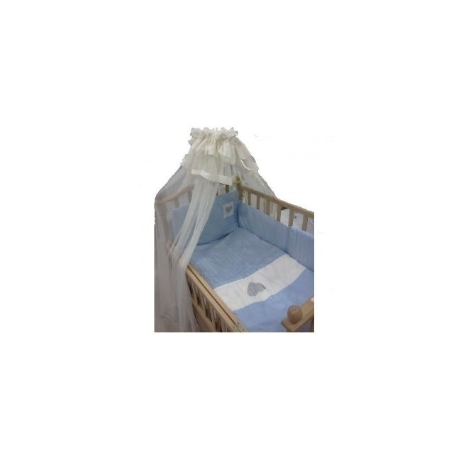 Lenjerie de pat Nino 2- Cuoricini Blue HPB2-Cuoricini Blue