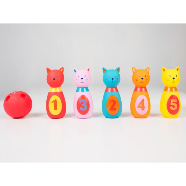 LUDI Set de popice soft PISICUTE DNBLUD3450
