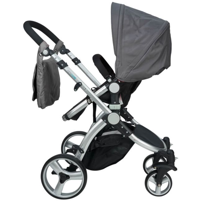 Carucior 2 in 1 Veneto gri Kidscare SUPKCC670G2