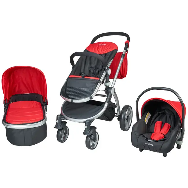 Carucior 3 in 1 Veneto rosu Kidscare SUPKCC670R3