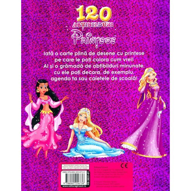 120 abtibilduri - Printese - EDU978-606-525-673-6
