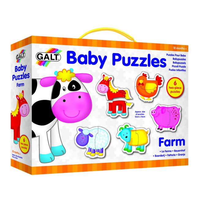 Baby puzzle: ferma (2 piese)