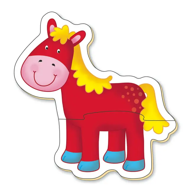 Baby puzzle: ferma (2 piese)