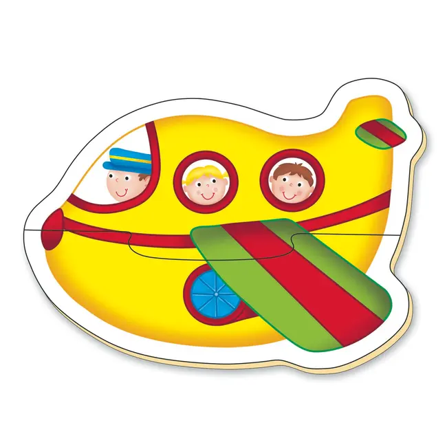 Baby puzzles: set de 6 puzzle-uri transport (2 piese)