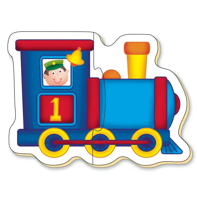 Baby puzzles: set de 6 puzzle-uri transport (2 piese)