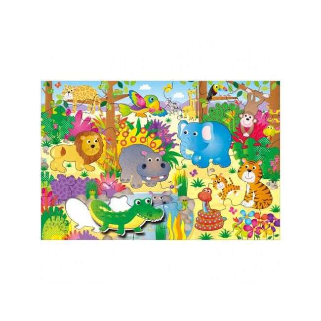 Puzzle podea: jungla (30 piese)