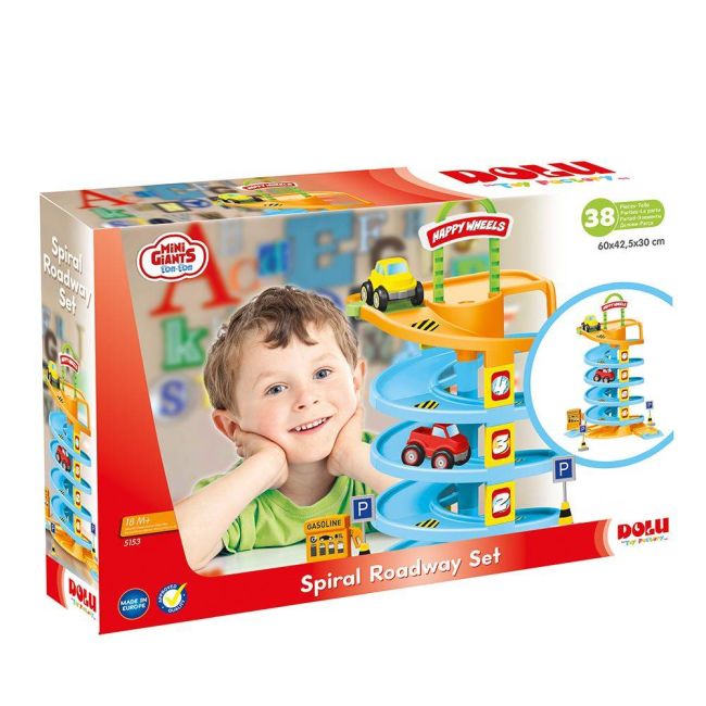 Joc de constructie - circuit masinute (38 piese)