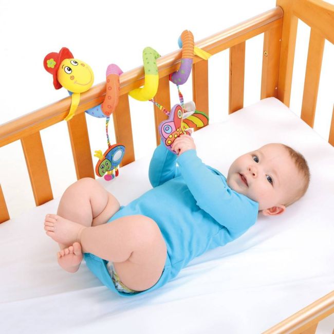 Jucarie pentru patut si carucior wiggly worm