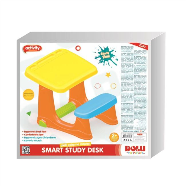 Masuta de studiu cu scaun - colorata