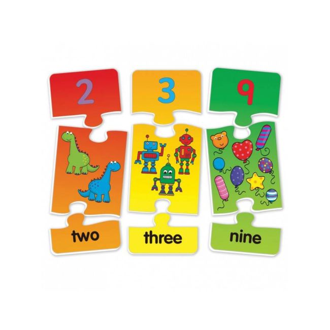 Puzzle cu numere (3 piese)