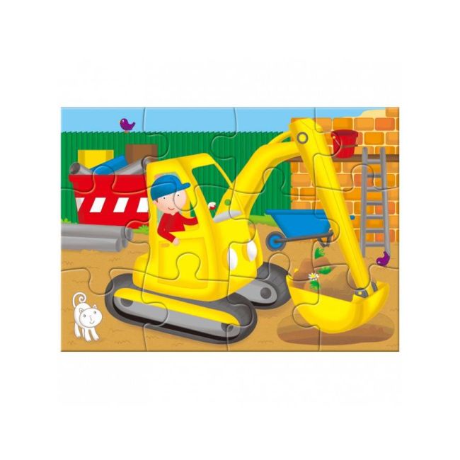 Set 4 puzzle-uri vehicule (4, 6, 8, 12 piese)
