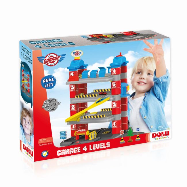 Set de constructie - garaj cu 4 niveluri