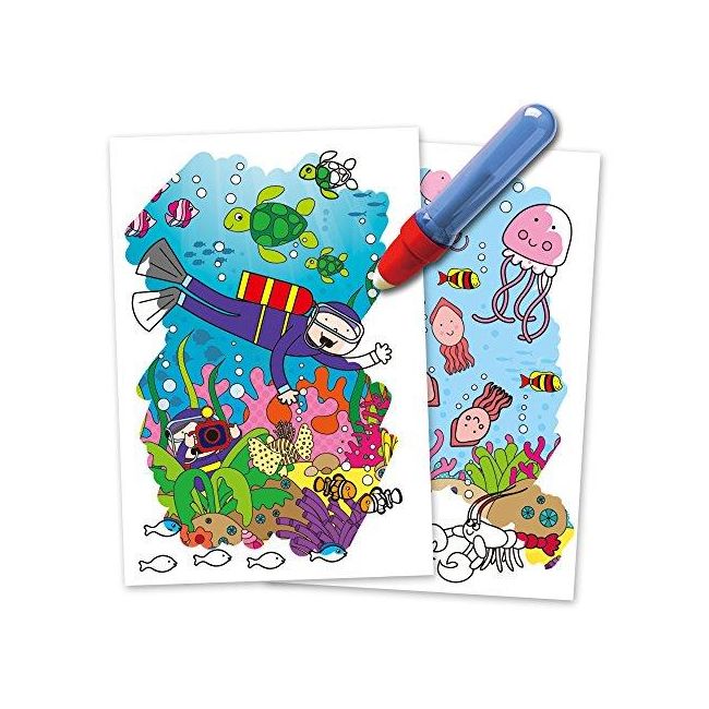 Water magic: carte de colorat lumea acvatica