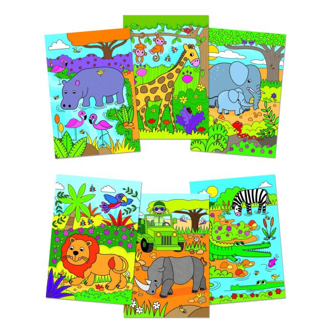 Water magic: carte de colorat safari