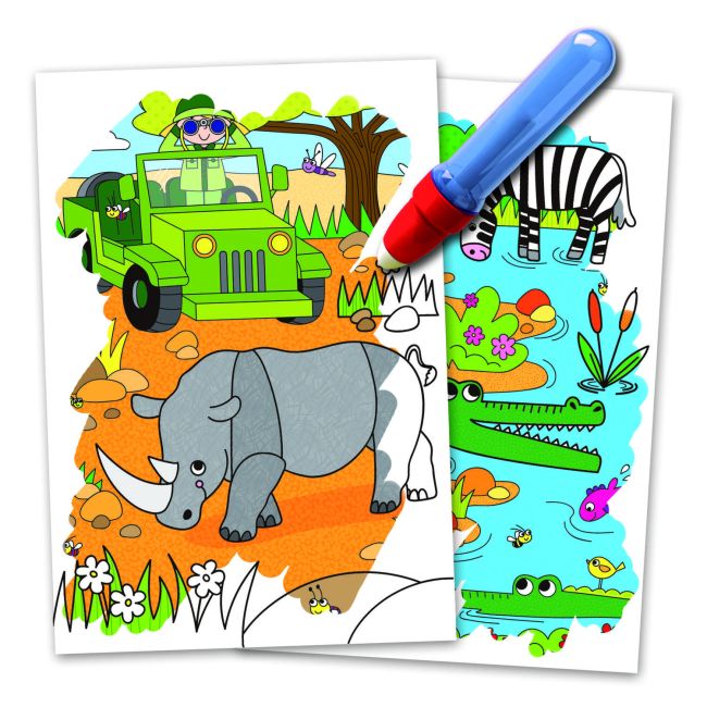 Water magic: carte de colorat safari
